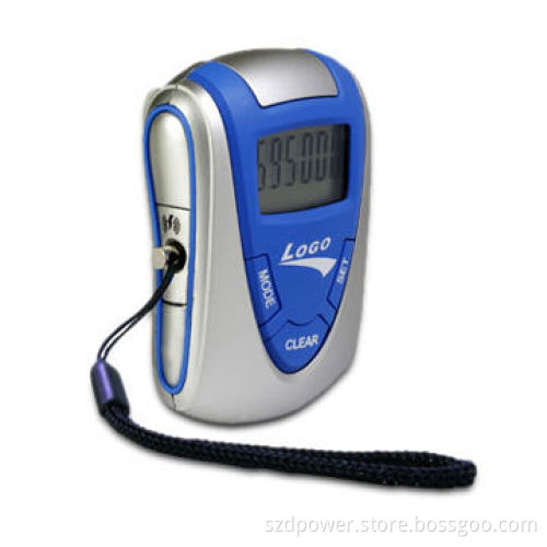 Multifunctional Pedometer with Panic Alarm for Emergency, Distance Traveled and Time \Display